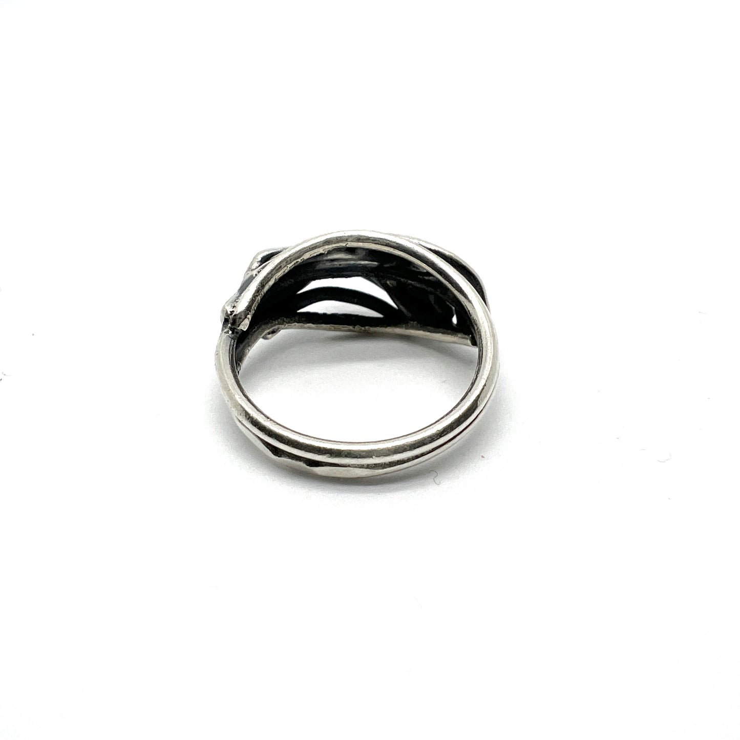 PiKu, Finland 1969. Vintage Modernist Solid 830 Silver Ring.