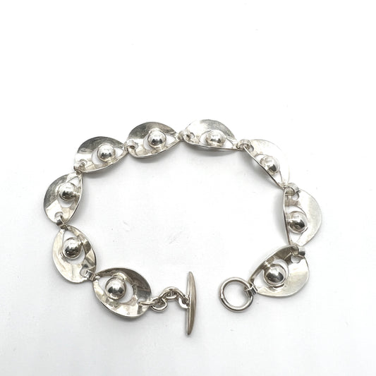 Herman Siersbøl Denmark 1950-60s. Sterling Silver Bracelet.