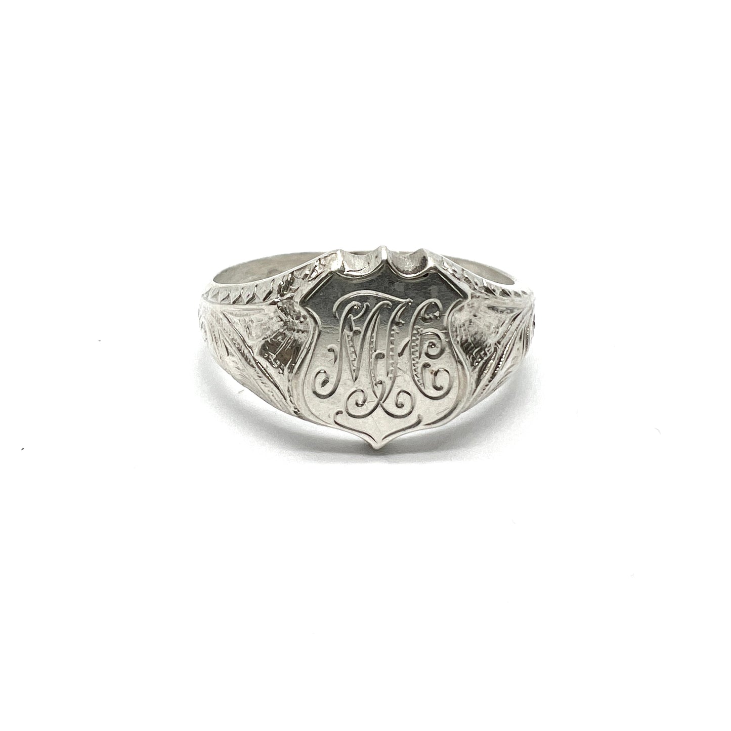 Turun Jalometalli Oy, Finland 1947 Vintage Solid Silver Men's Signet Ring. MH