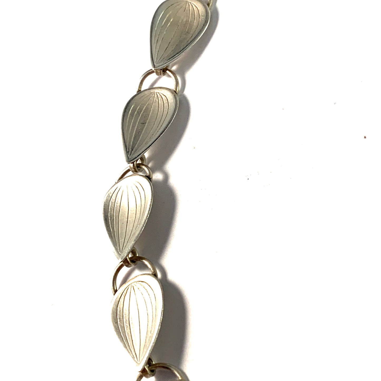 Arvo Saarela, Sweden 1955. Mid Century Solid Silver Necklace.