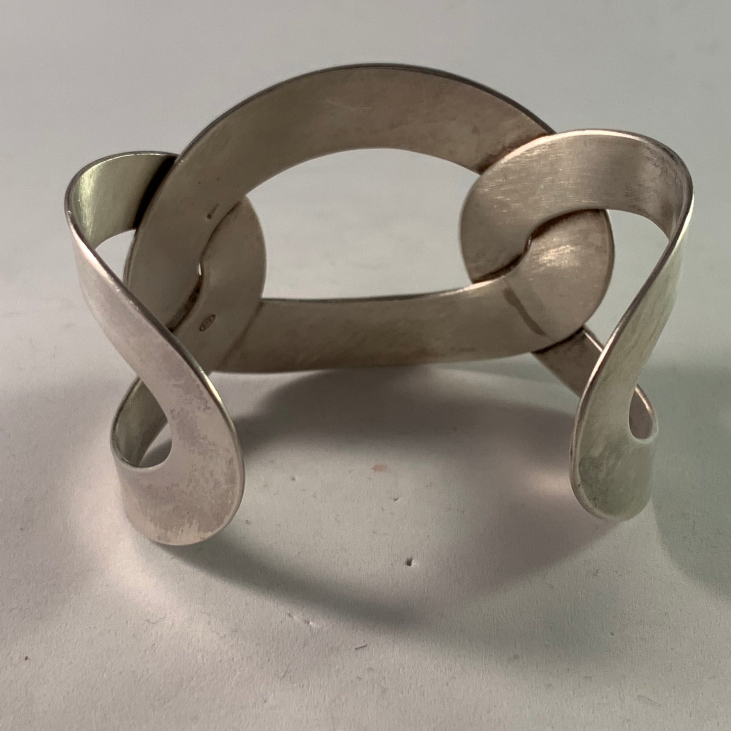Milano, Italy Vintage Sterling Silver Cuff Bracelet.