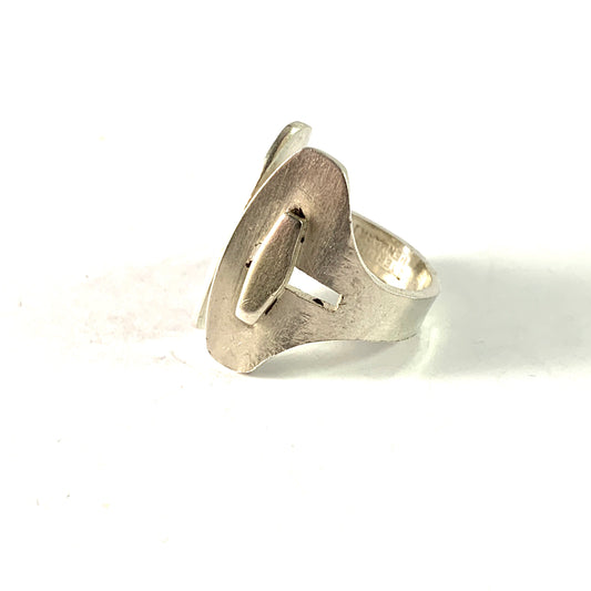 Age Fausing, Denmark 1960s. Vintage Modernist Sterling Silver Ring.