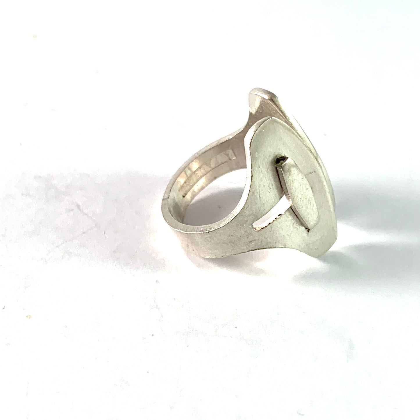 Age Fausing, Denmark 1960s. Vintage Modernist Sterling Silver Ring.