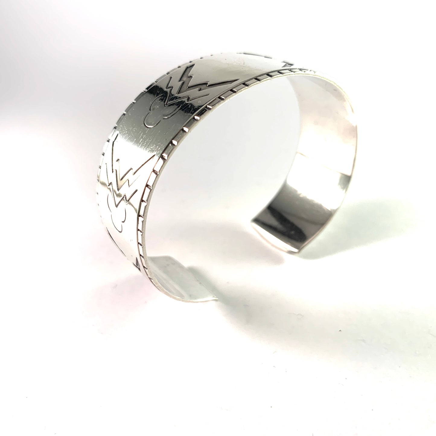 Georg Jensen Mid Century Sterling Silver Cuff Bracelet. Design no 38, by Harald Nielsen