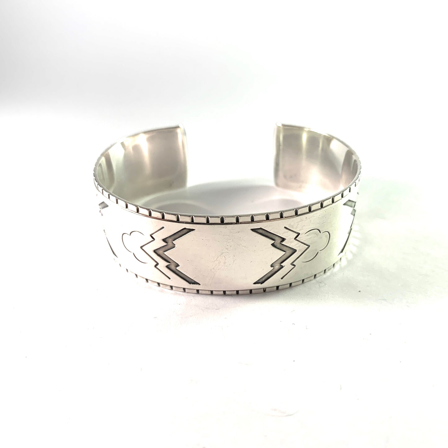 Georg Jensen Mid Century Sterling Silver Cuff Bracelet. Design no 38, by Harald Nielsen