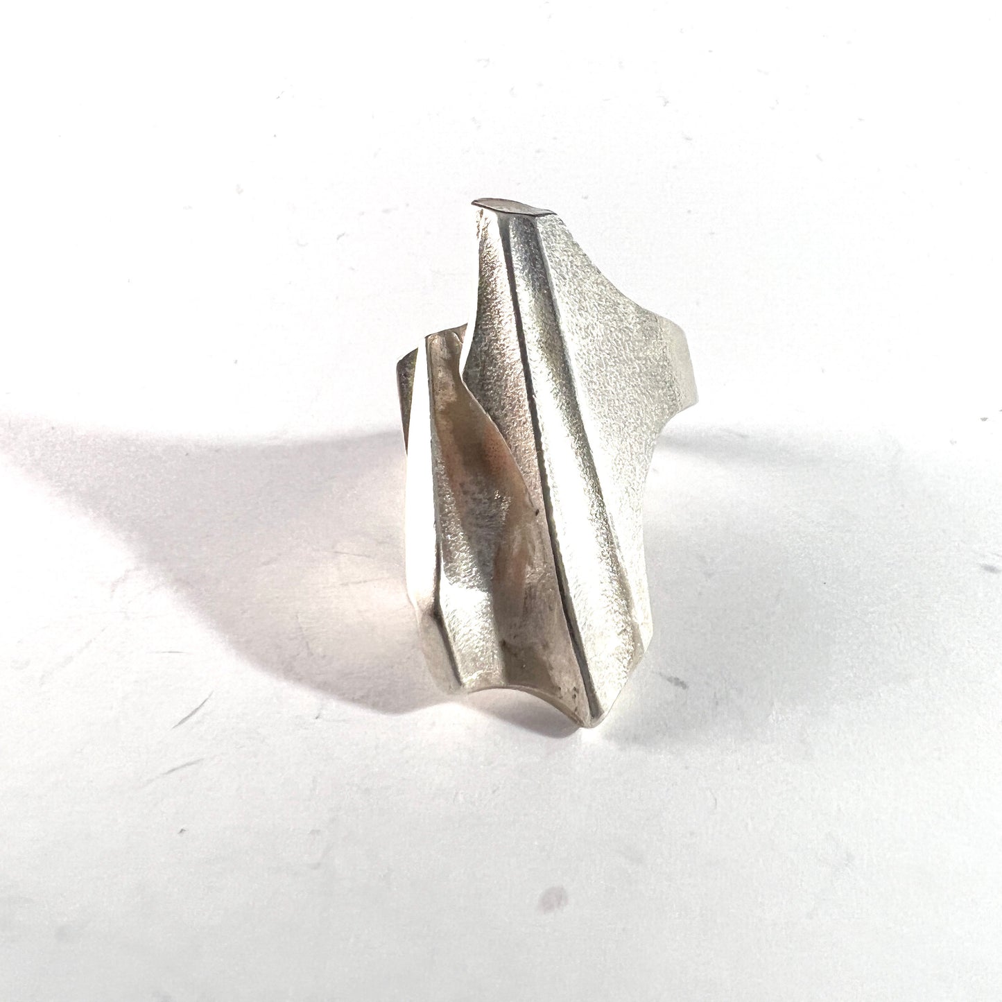 Bjorn Weckstrom for Lapponia, Finland. Vintage Sterling Silver Ring. Design Shuttle from the Space Series