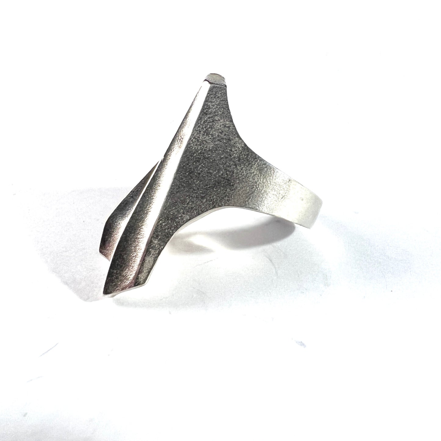 Bjorn Weckstrom for Lapponia, Finland. Vintage Sterling Silver Ring. Design Shuttle from the Space Series