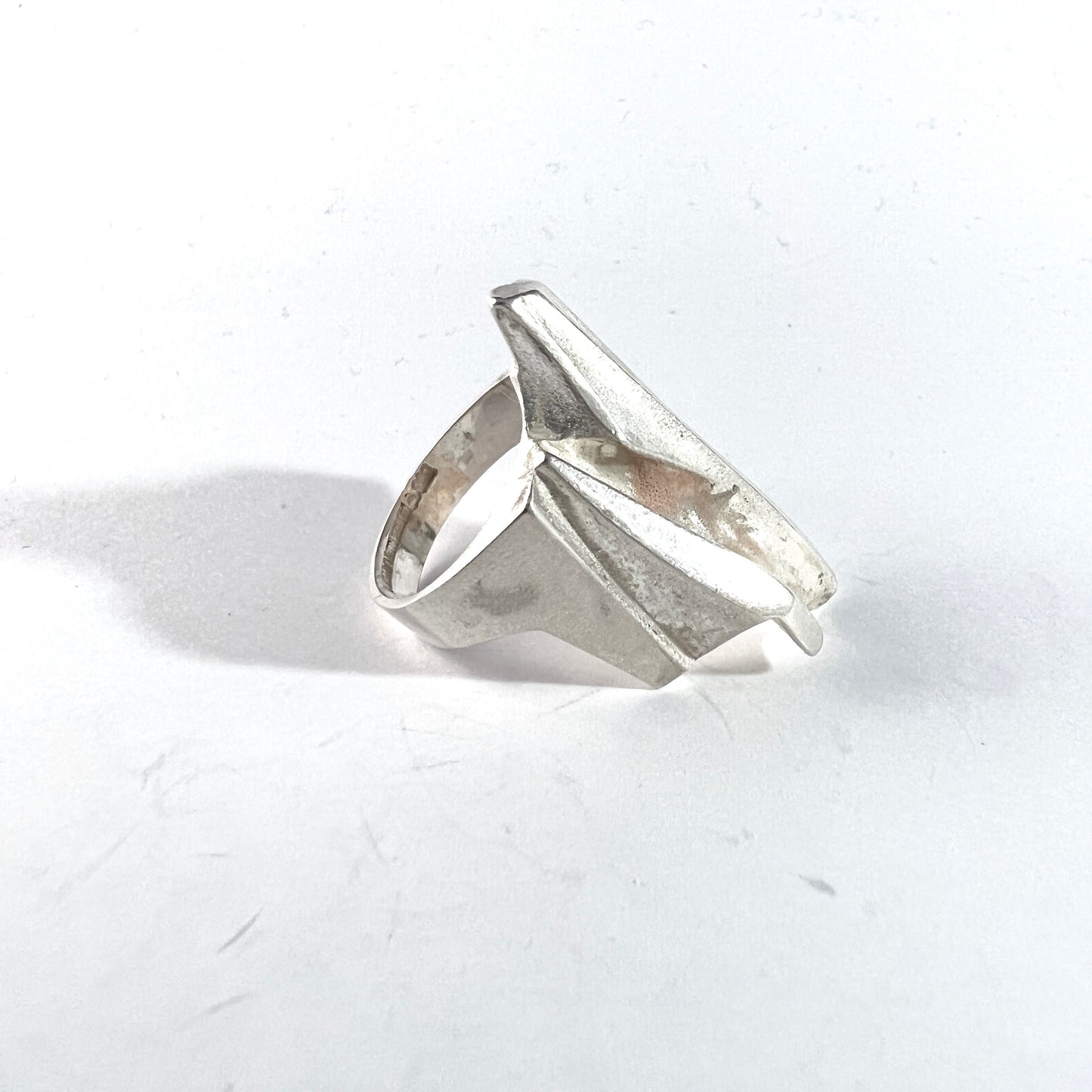 Bjorn Weckstrom for Lapponia, Finland. Vintage Sterling Silver Ring. Design Shuttle from the Space Series