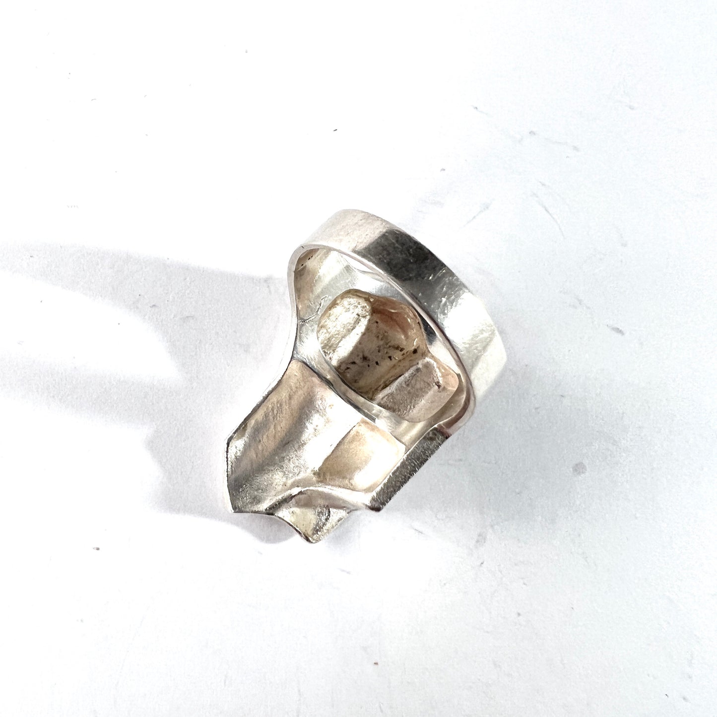 Bjorn Weckstrom for Lapponia, Finland. Vintage Sterling Silver Ring. Design Shuttle from the Space Series