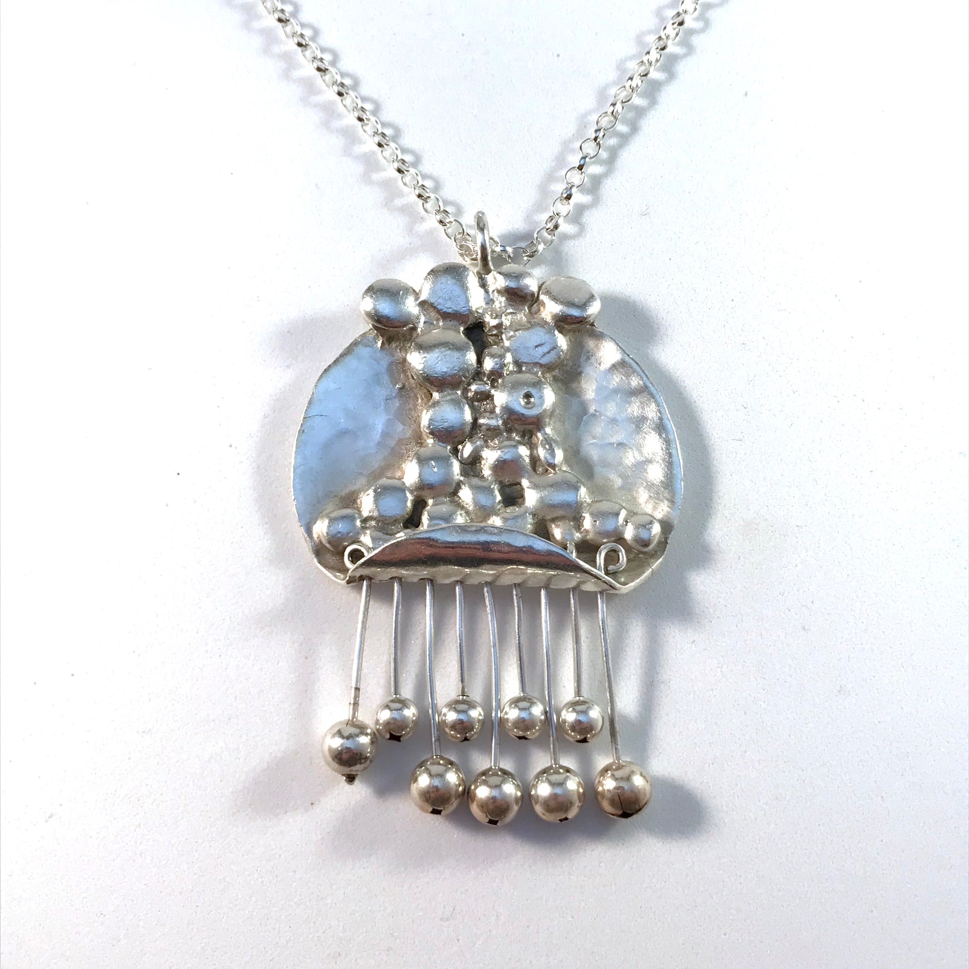 Owe Johansson vintage silver necklace jewelry