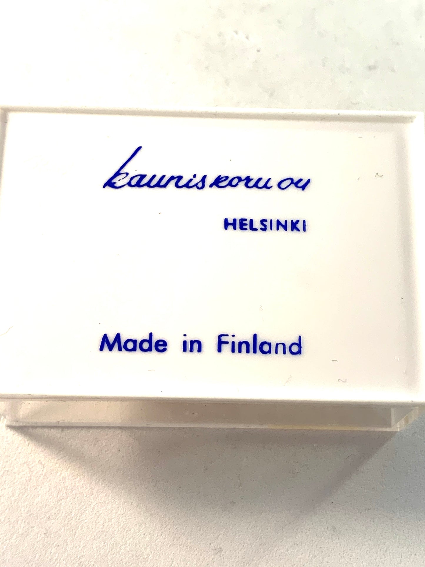 Pertti Koskinen for Kaunis Koru, Finland 1970 Sterling Tiger-Eye Brooch. Boxed