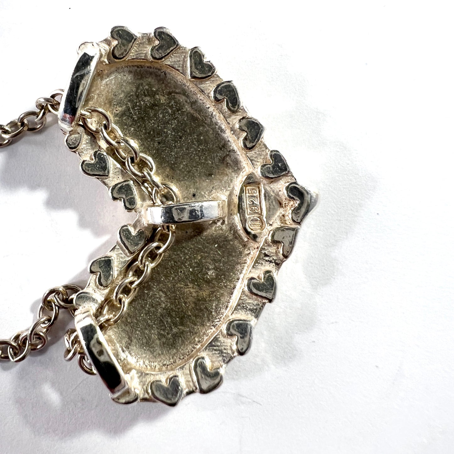 Kalevala Koru, Finland. Vintage Sterling Silver Heart Love Pendant Necklace.