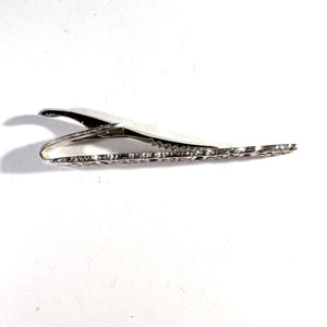 Pentti Sarpaneva for Torun Hopea Finland. Vintage Sterling Silver Tie Clip. Design Lace.