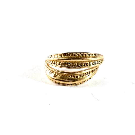 Bengt Hallberg. Sweden. Vintage 18k Gold Viking Copy Ring.