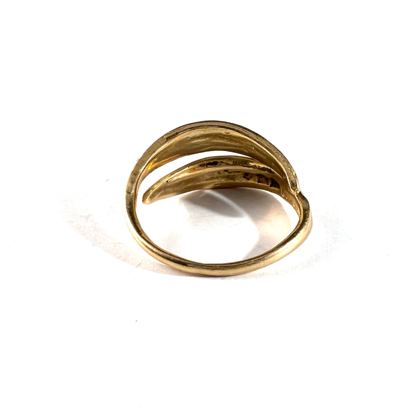 Bengt Hallberg. Sweden. Vintage 18k Gold Viking Copy Ring.