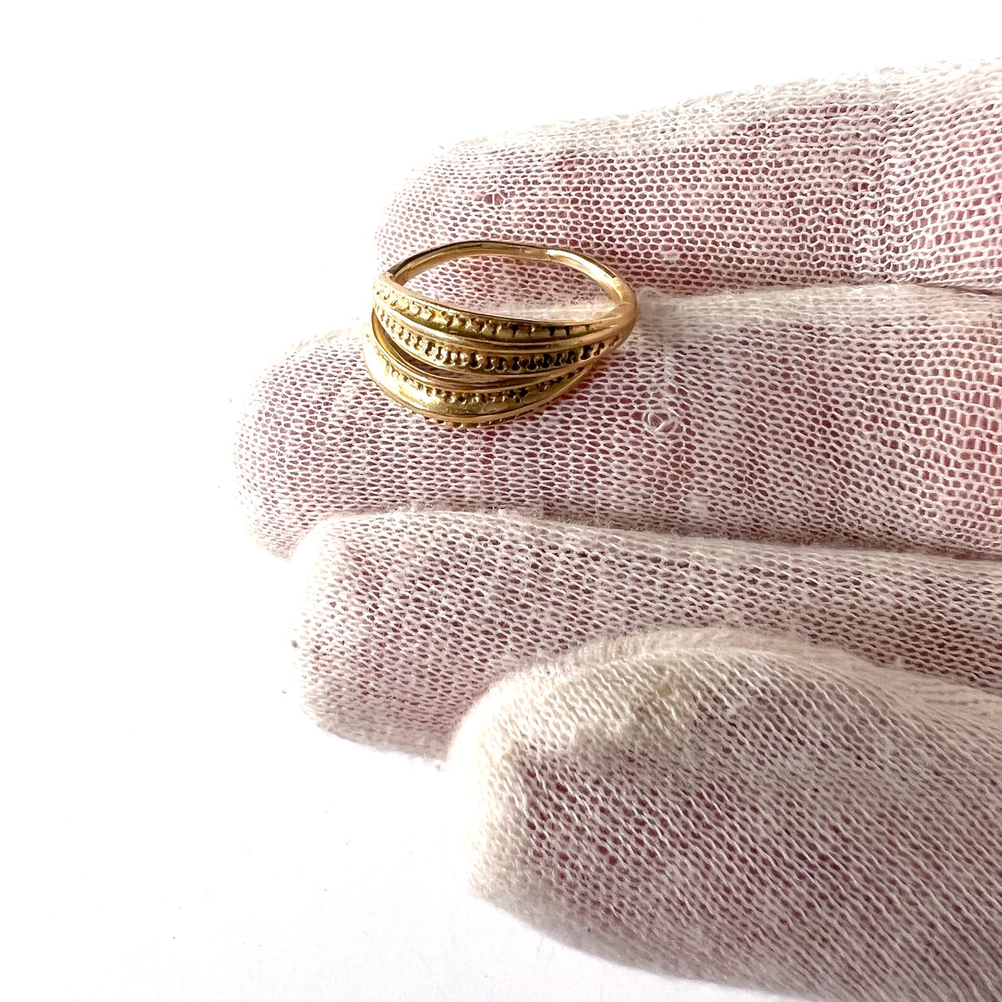 Bengt Hallberg. Sweden. Vintage 18k Gold Viking Copy Ring.