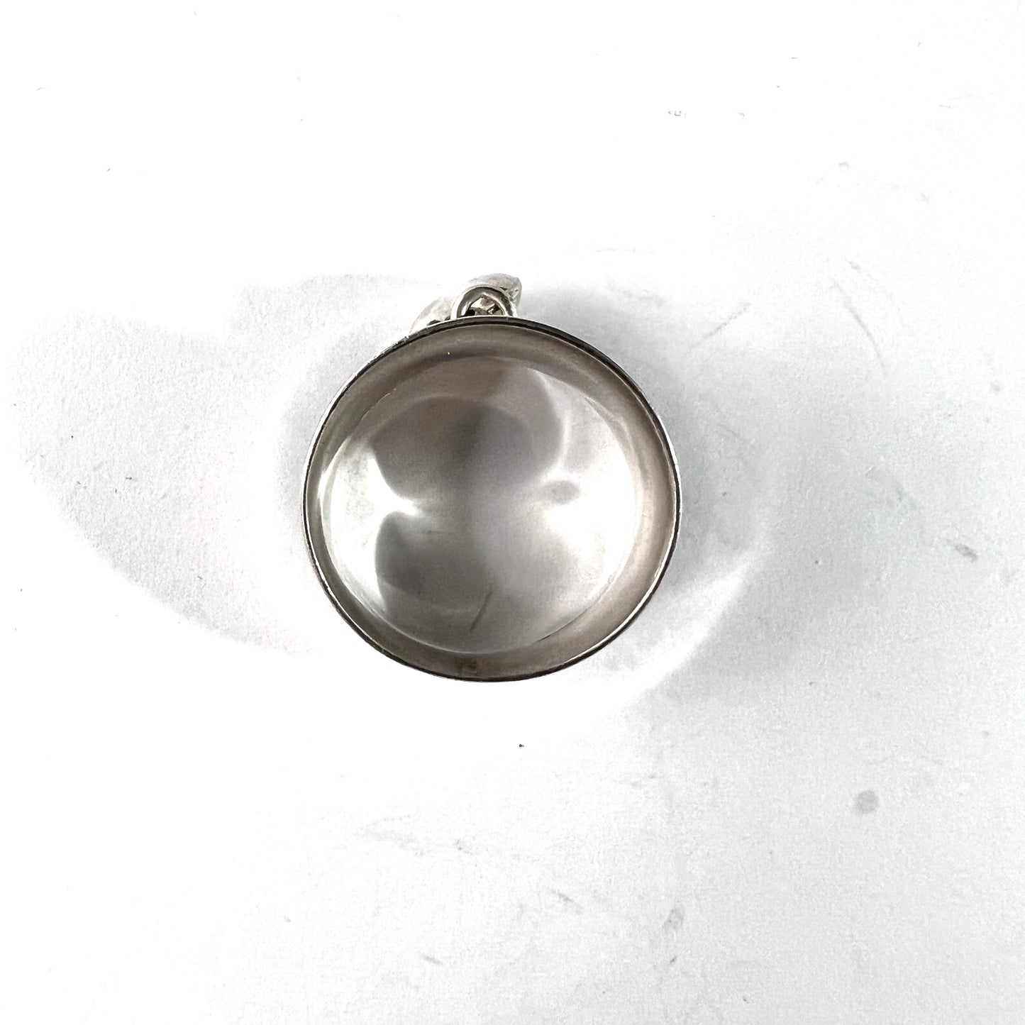 Waldemar Jonsson, Sweden 1961. Vintage Sterling Silver Heart Charm Ring.