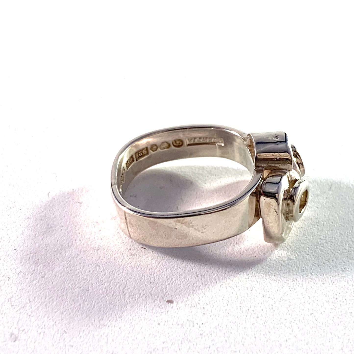 Claes E Giertta, Stockholm. Vintage Sterling Silver Ring.