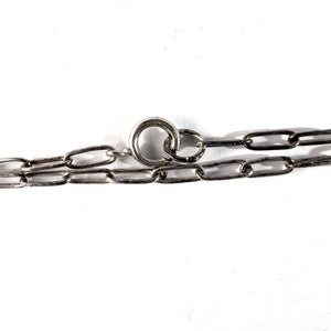 E. Brodin, Sweden 1922. Antique Silver 50 inch Longuard Chain Necklace.