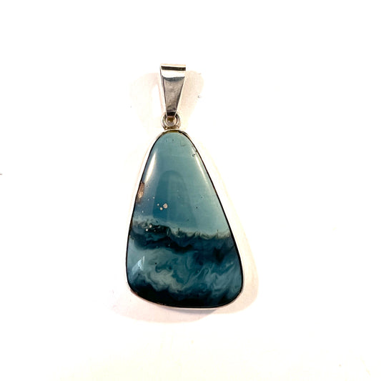 Gustaf Asp, Sweden 1968. Vintage Sterling Silver Bergslagen-stone Pendant.