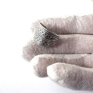 Odd Magnusson, Sweden 1982. Vintage Viking Copy Sterling Silver Unisex Ring.