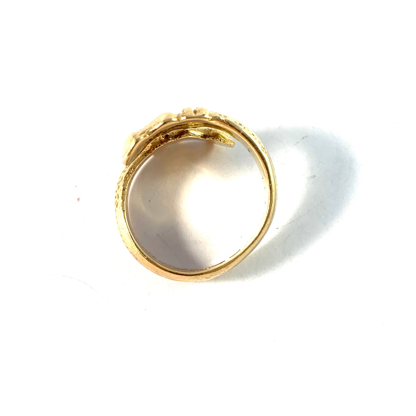 Bengt Hallberg, Sweden. Vintage Viking Copy 18k Gold Ring.