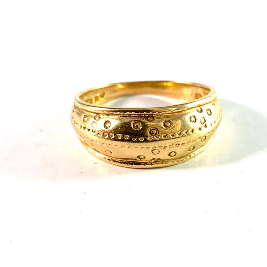 Bengt Hallberg, Sweden. Vintage 18k Gold Viking Copy Men's Ring.