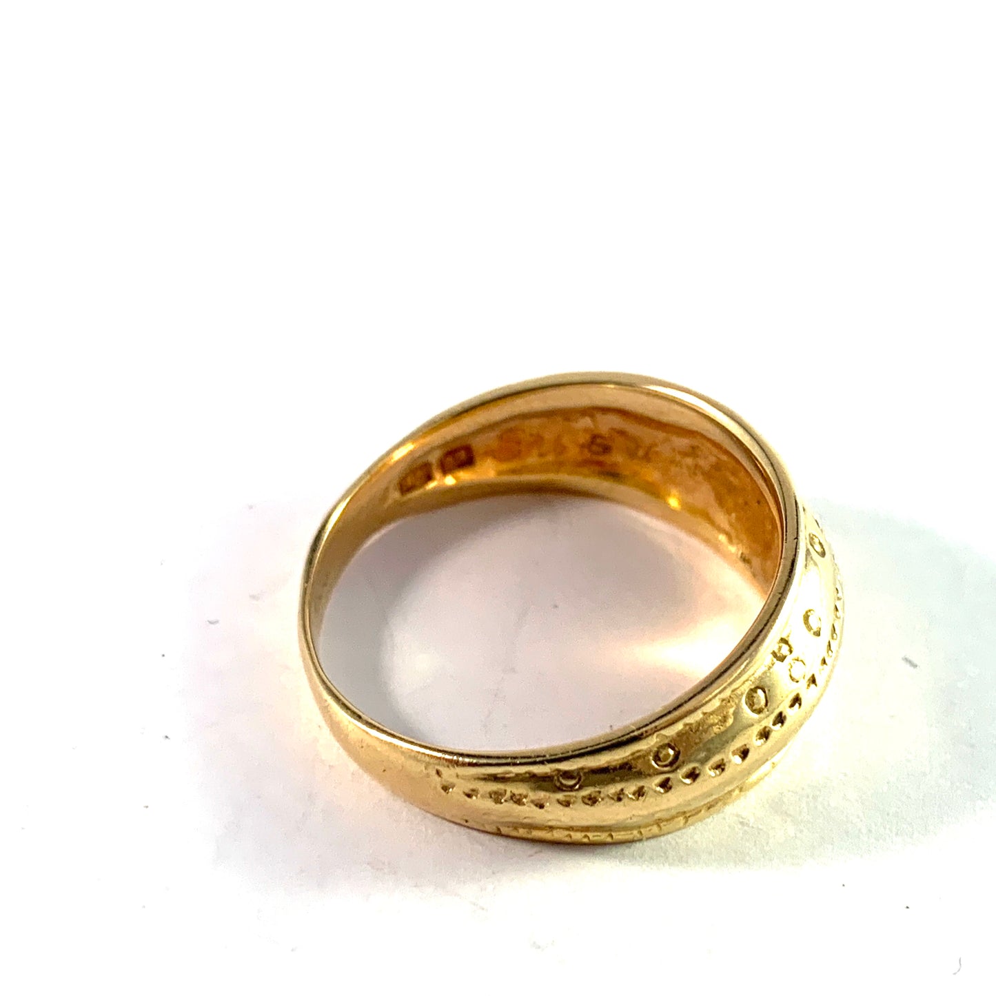 Bengt Hallberg, Sweden. Vintage 18k Gold Viking Copy Men's Ring.