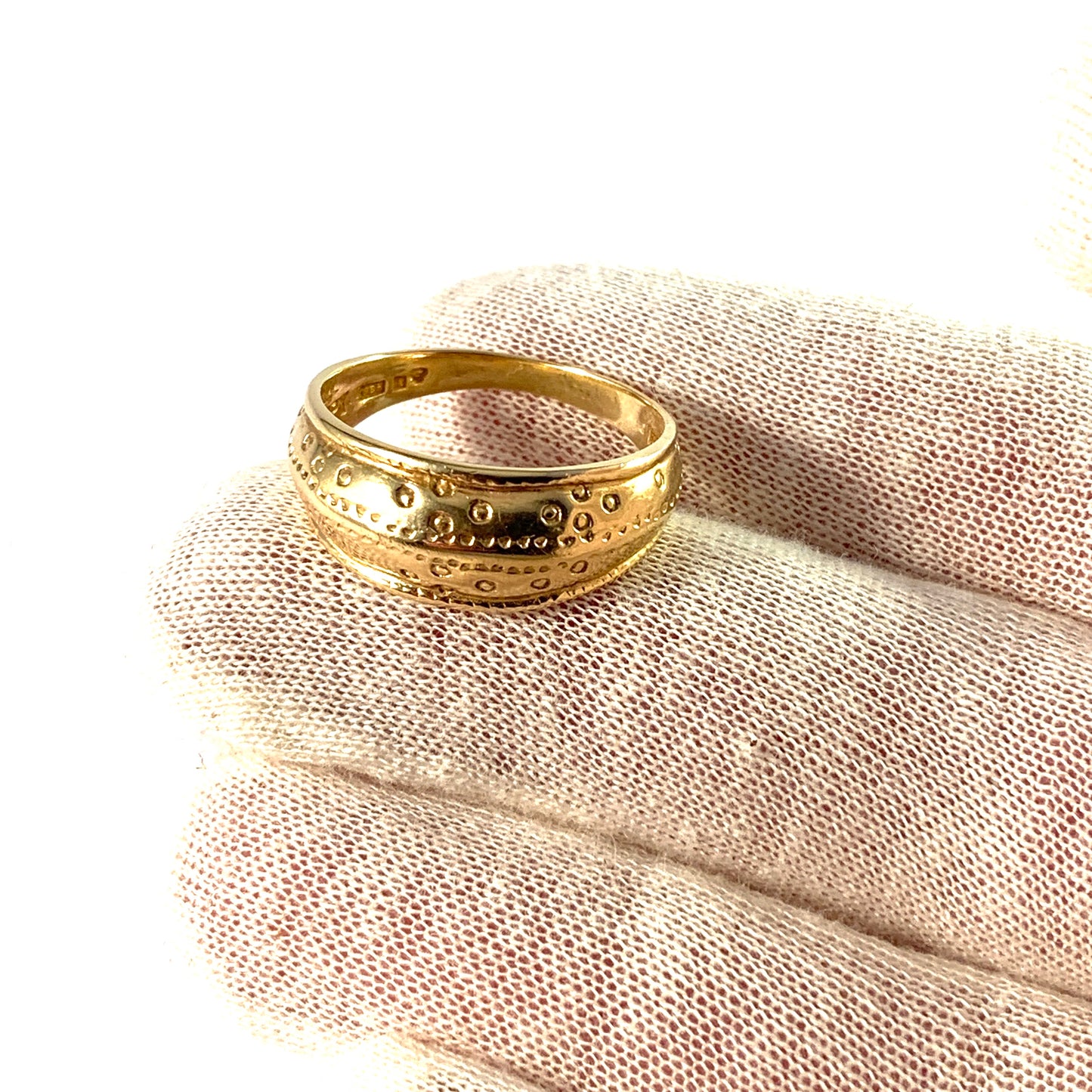 Bengt Hallberg, Sweden. Vintage 18k Gold Viking Copy Men's Ring.