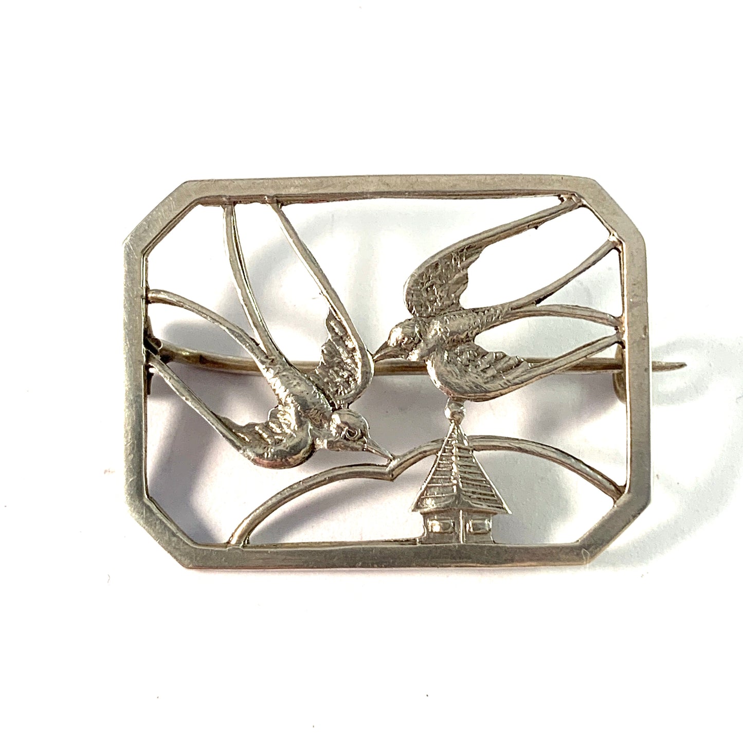 Japan, Swedish Import 1950-60s Sterling Silver Brooch.