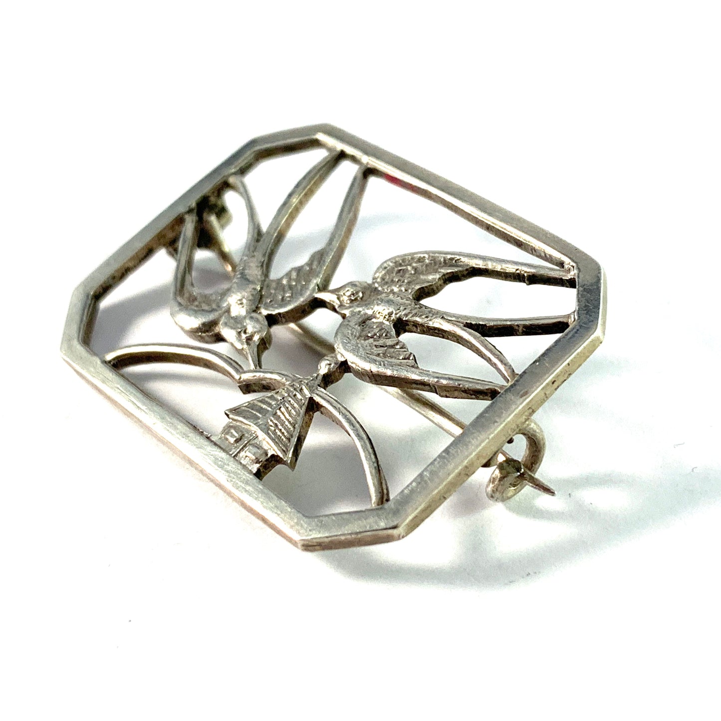 Japan, Swedish Import 1950-60s Sterling Silver Brooch.