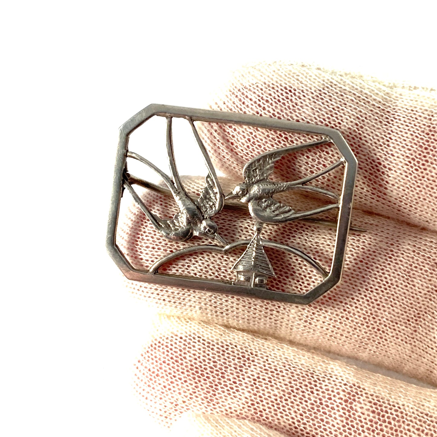 Japan, Swedish Import 1950-60s Sterling Silver Brooch.