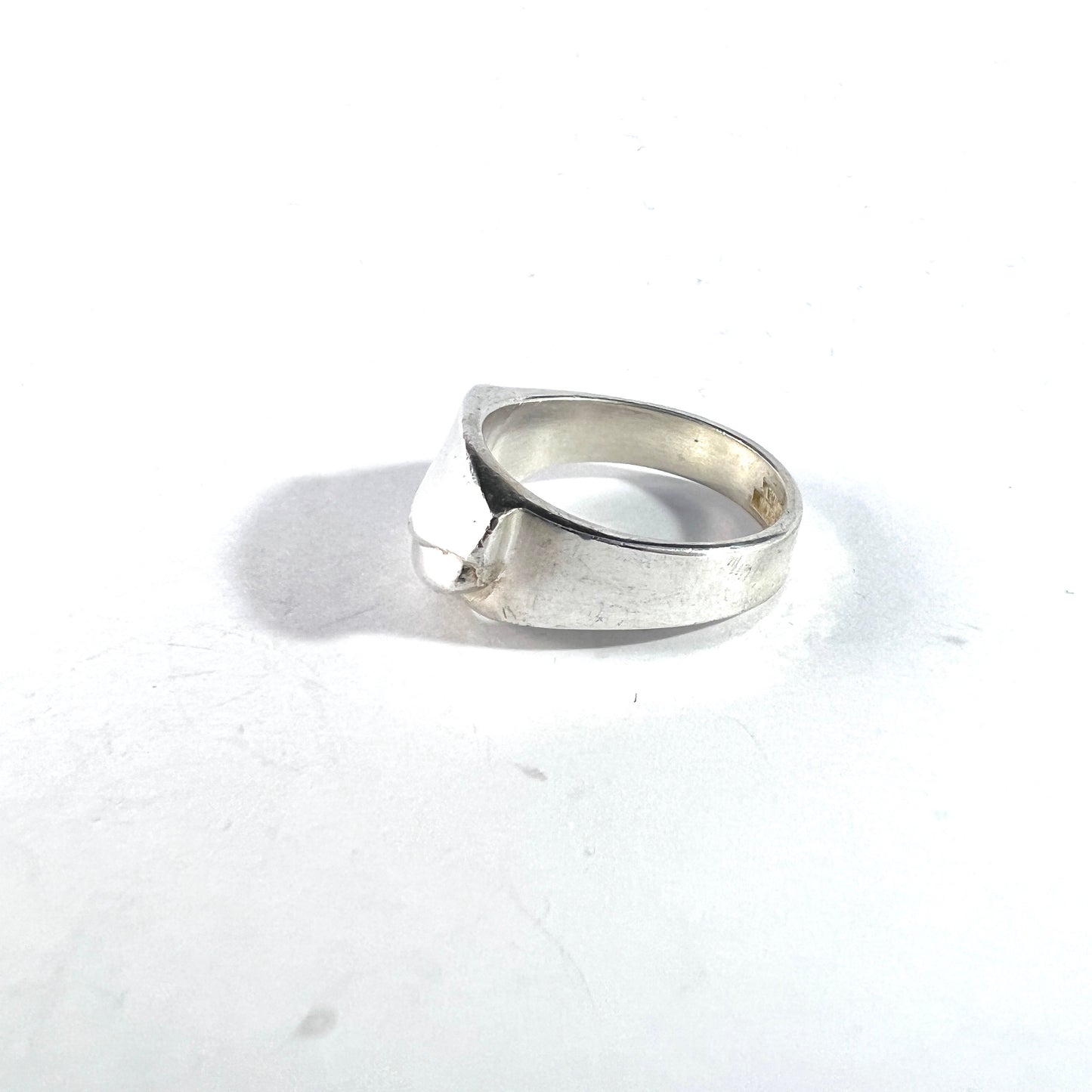 Lapponia, Finland 1986. Vintage Sterling Silver Unisex Ring.