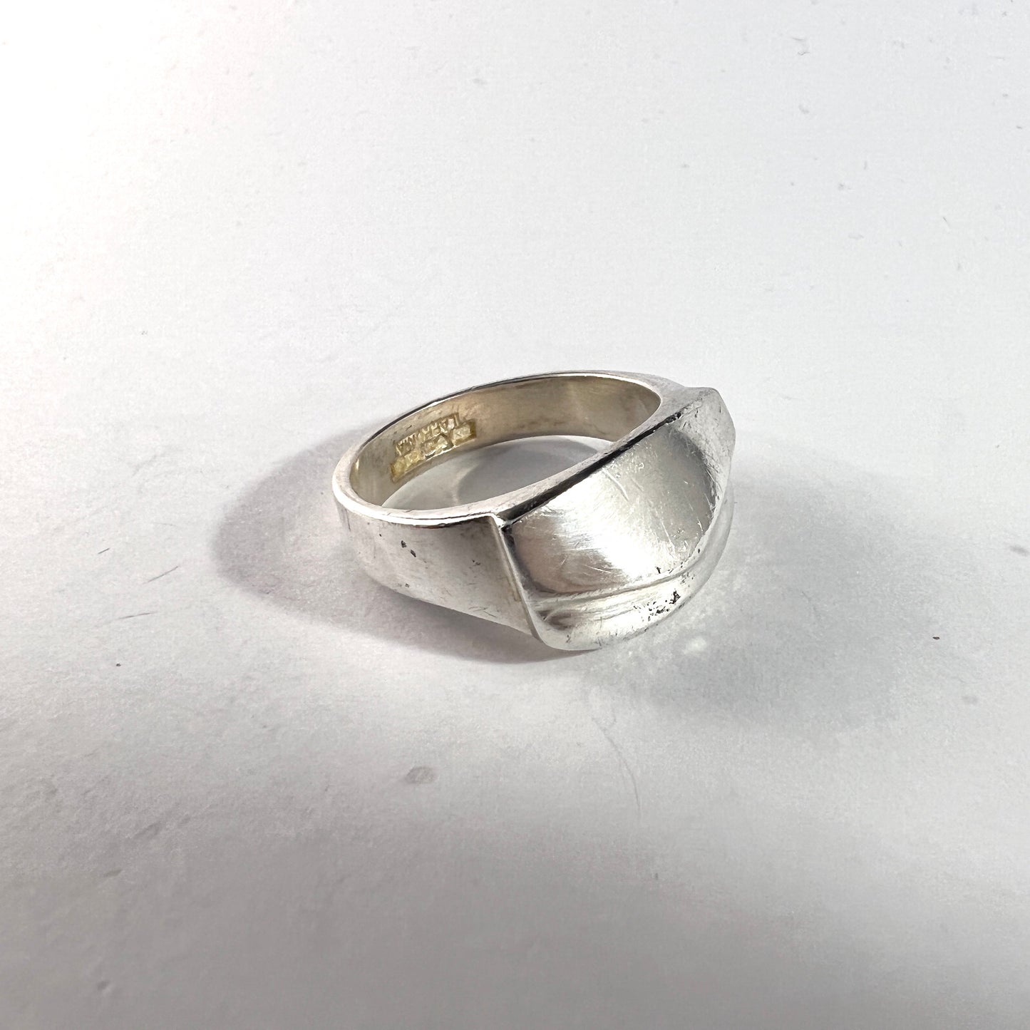 Lapponia, Finland 1986. Vintage Sterling Silver Unisex Ring.