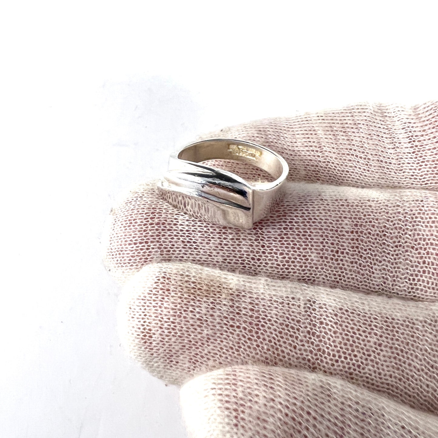 Lapponia, Finland 1986. Vintage Sterling Silver Unisex Ring.