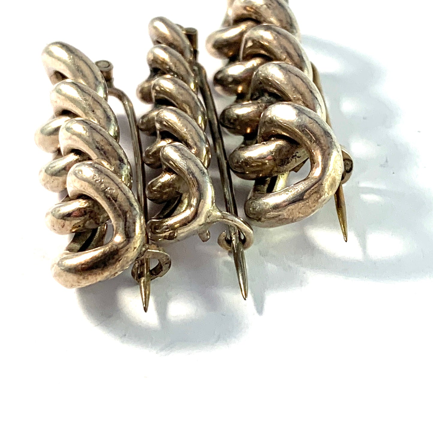 Sweden early 1900s Antique 830 Silver Lace Pins