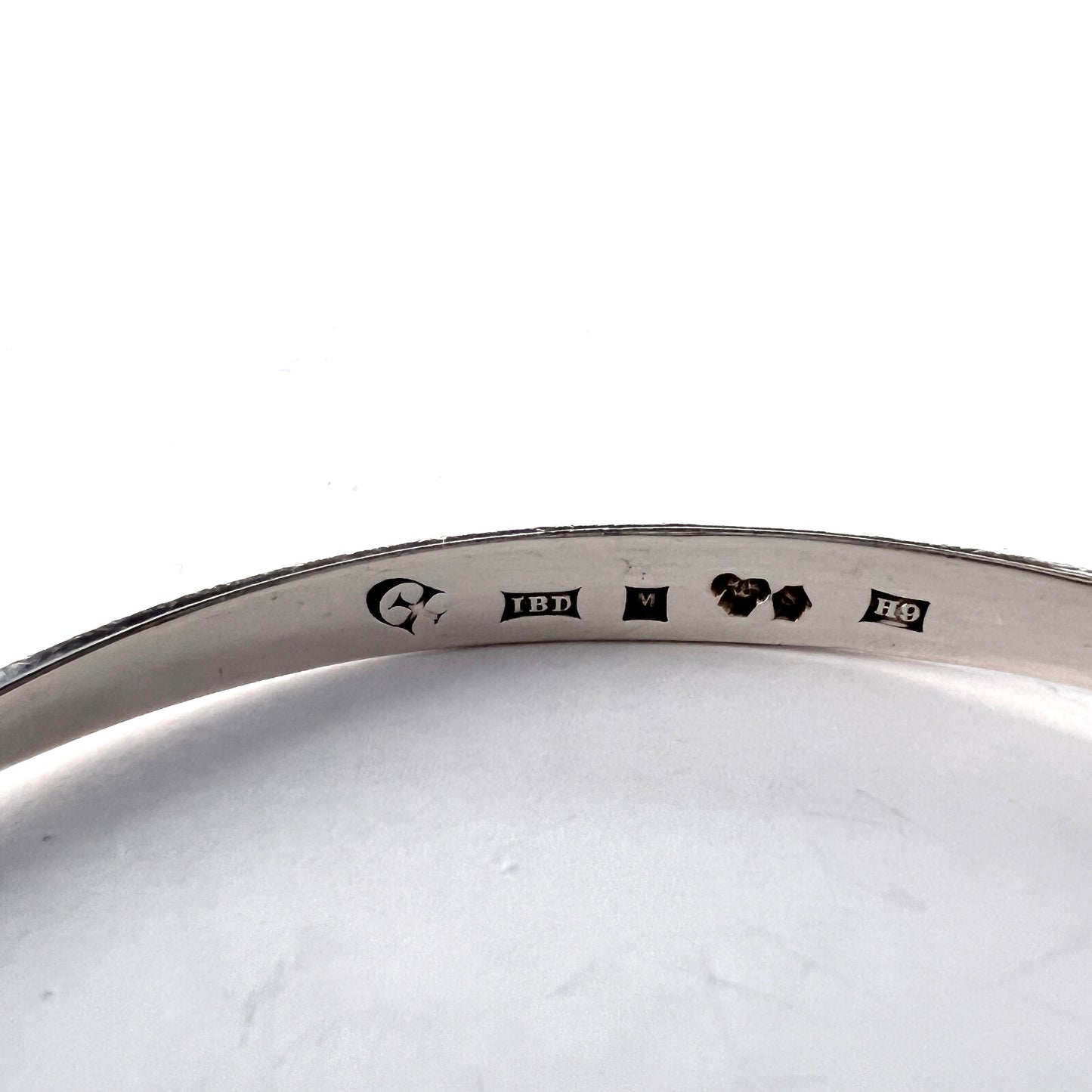 IBE Dahlquist, Sweden 1958 Vintage Sterling Silver Bangle Bracelet.