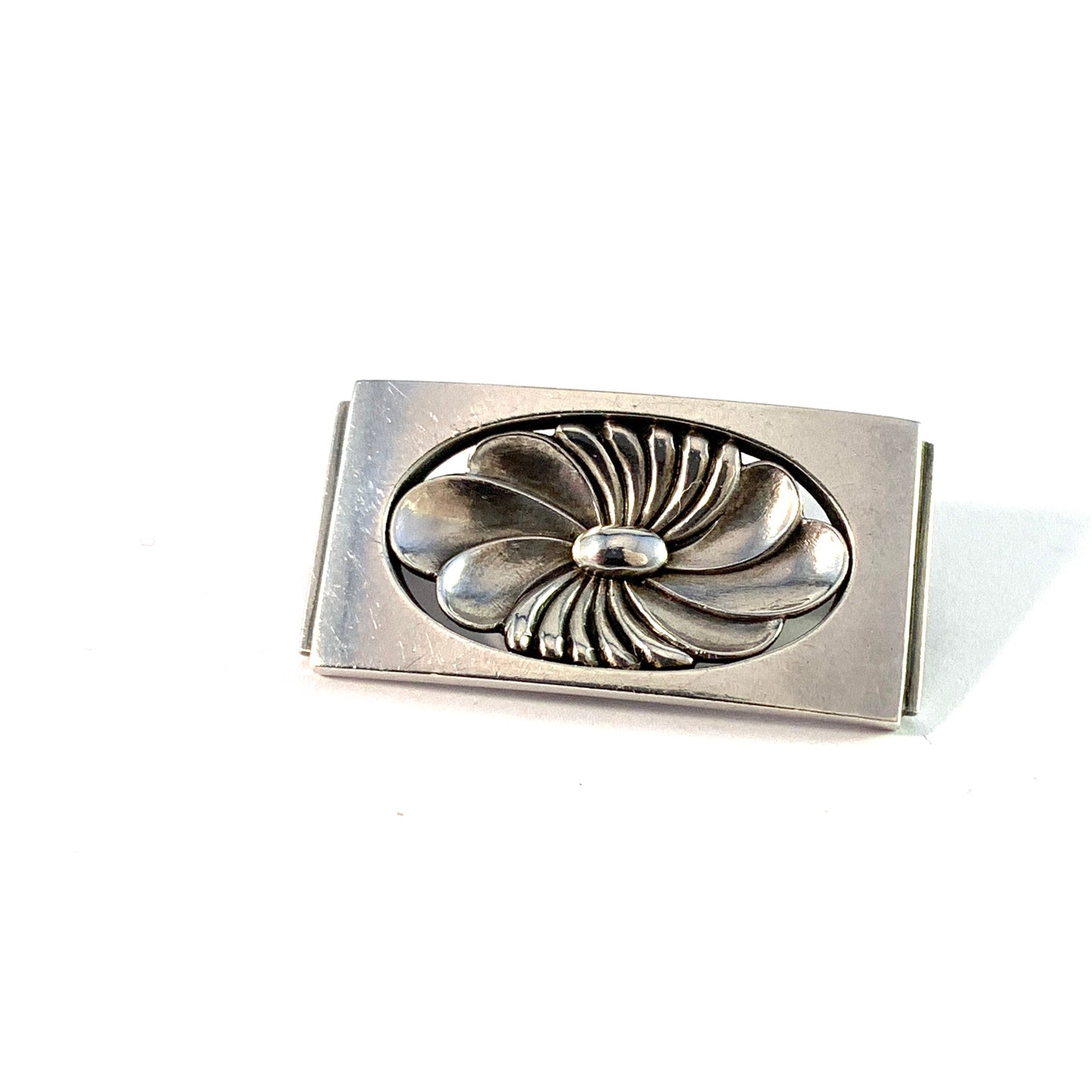 Henry Pilstrup for Georg Jensen, Denmark 1933-44. Sterling Silver Brooch. Design no 269. Lotus Flower