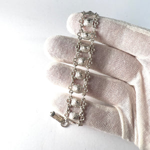Lahden Kultakoru, Finland 1978. Vintage 830 Silver Bracelet.