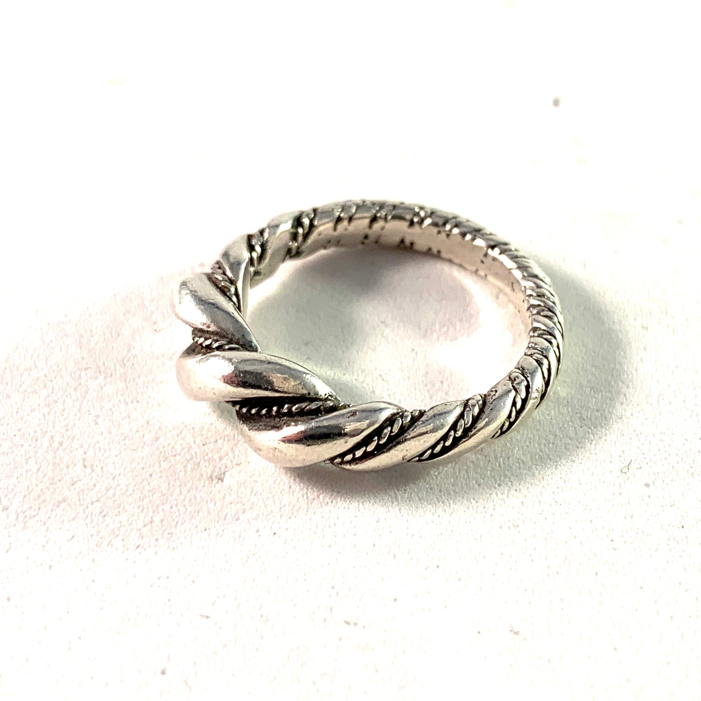 Victor Janson, Sweden Vintage Sterling Silver Viking Copy Ring.