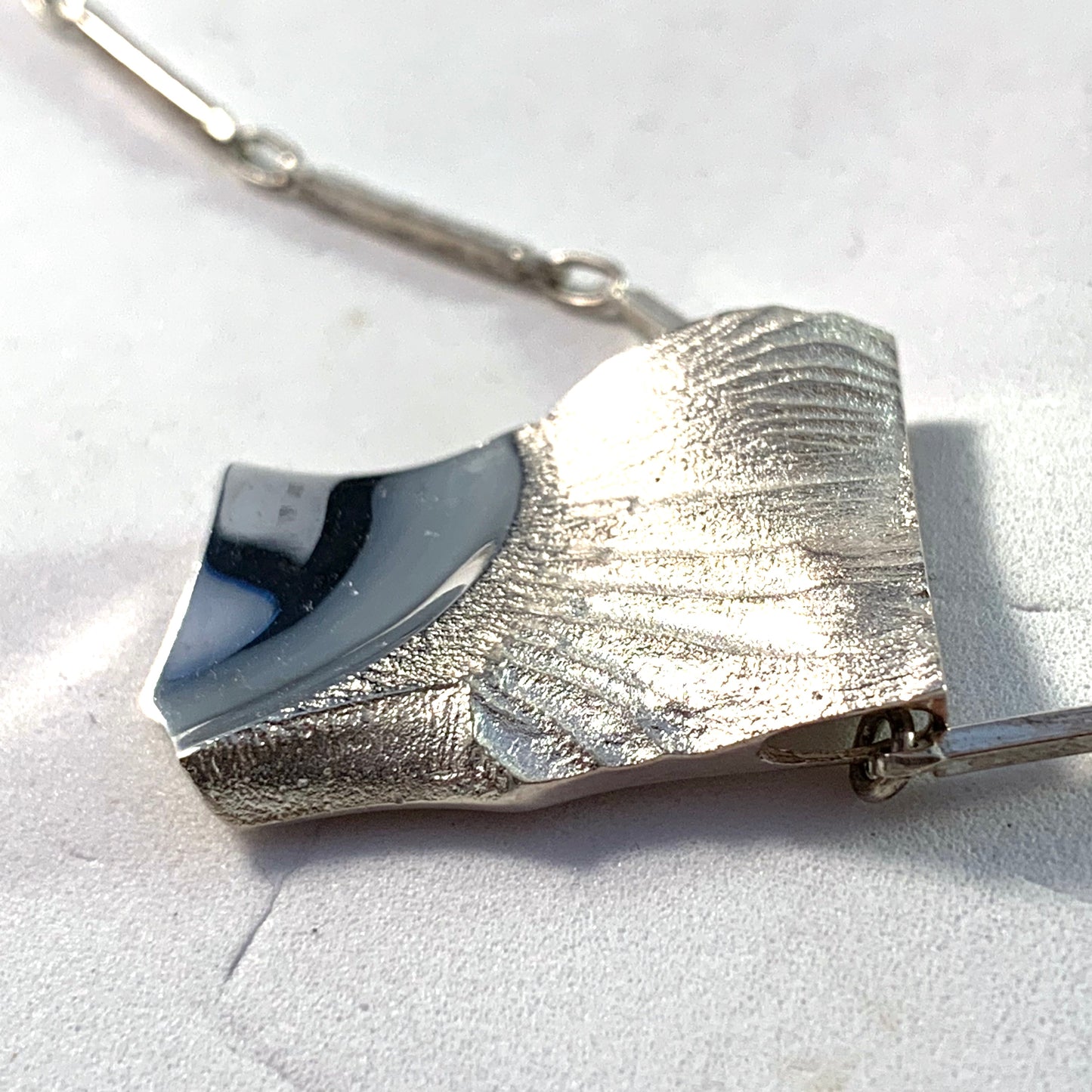 Matti Hyvärinen, Finland Vintage Sterling Silver Necklace.