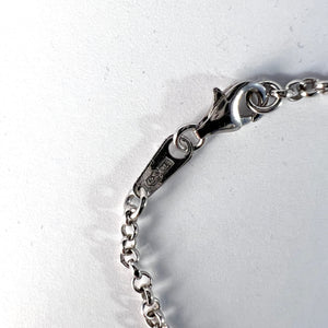 Liisa Vitali for Kultakeskus, Finland Vintage Long Sterling Silver Sphere Necklace.