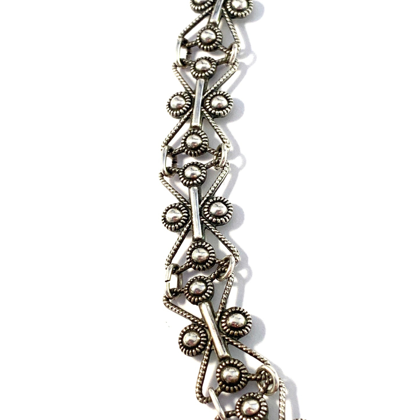 Arne Nordlie Norway, Mid Century Solid Silver Necklace.