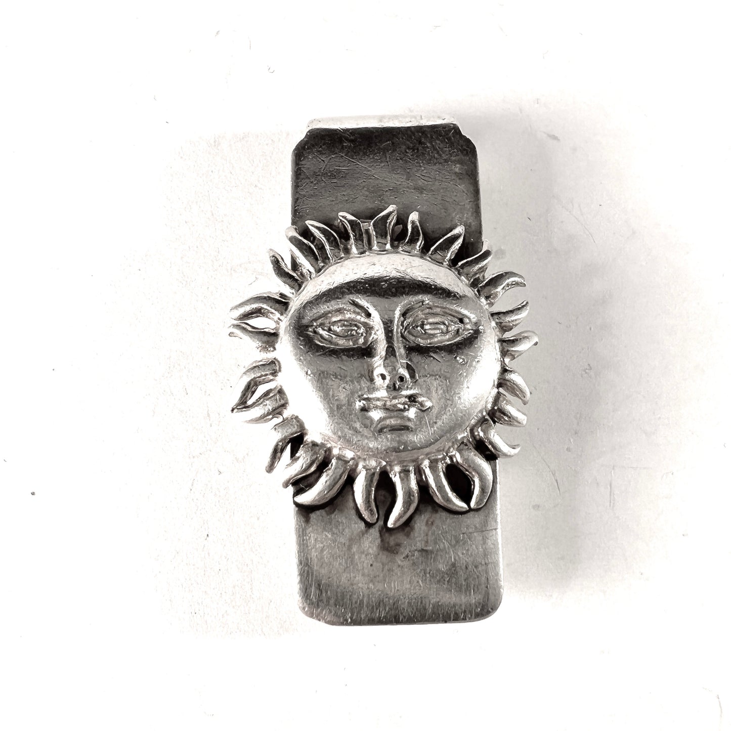 Sergio Bustamante, Mexico. Vintage Sterling Silver Money Clip (or Neck-ring Pendant?) Signed