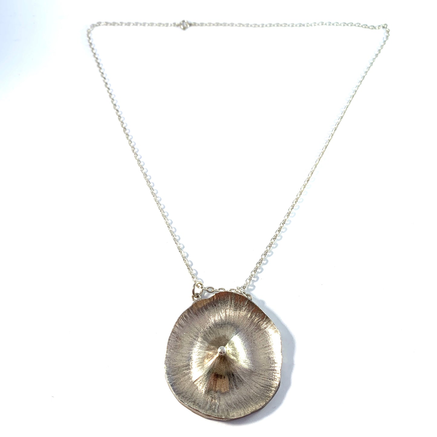 Ragnar Skalstad, Norway 1960s Sterling Silver Pendant Necklace. Design 301