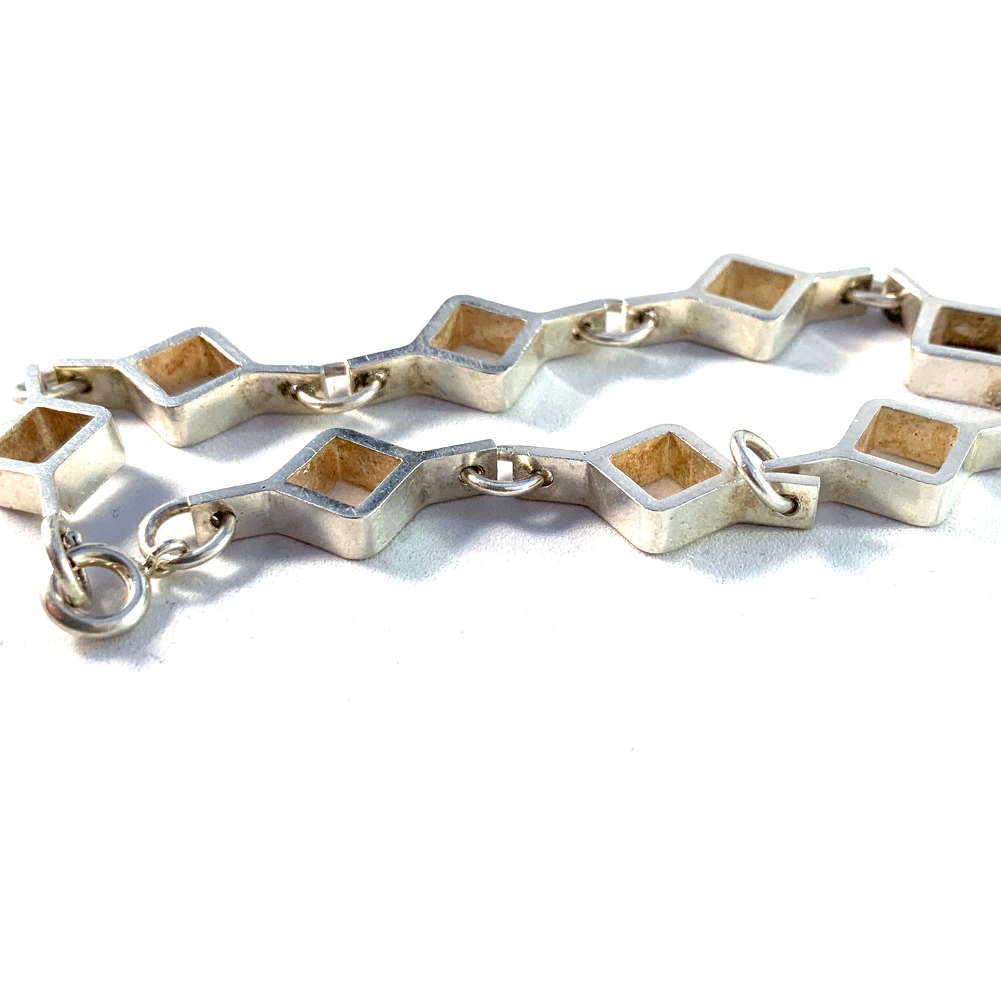 Jorma Laine for Kultateollisus, Finland 1970 Modernist Silver Bracelet