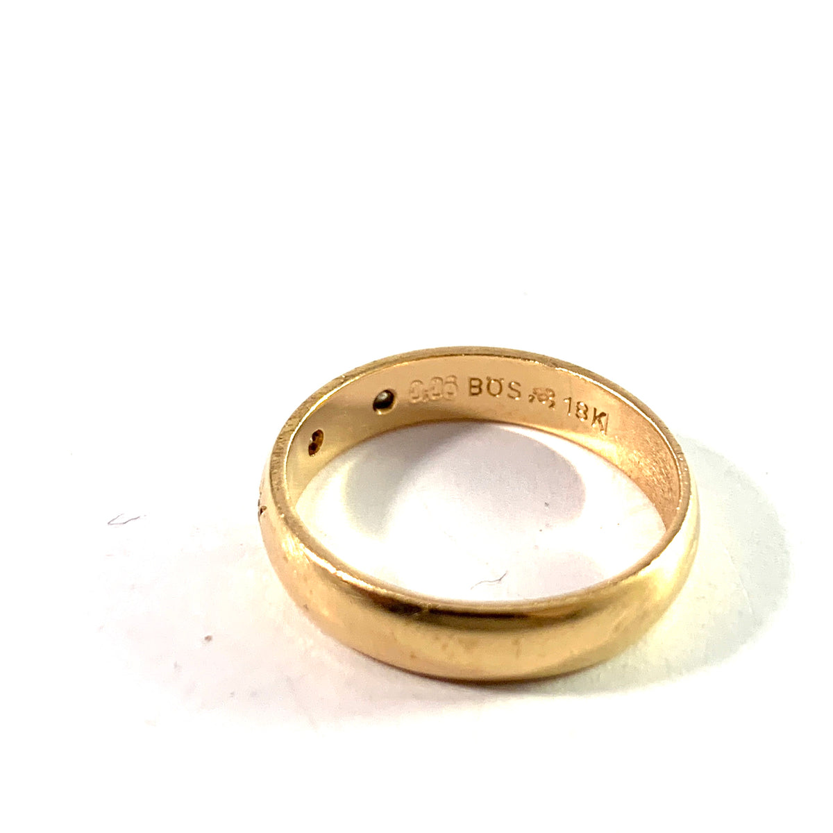 Schalin, Sweden. Vintage 18k Gold Diamond Ring – T Niklasson Gallery