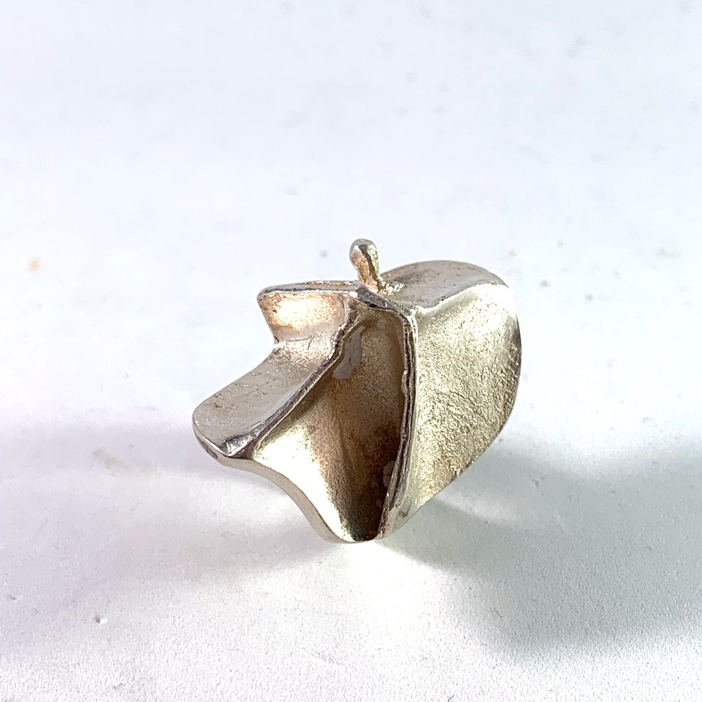 Bjorn Weckstrom for Lapponia, Finland year 1971 Sterling Silver Ring. Design: I Magma