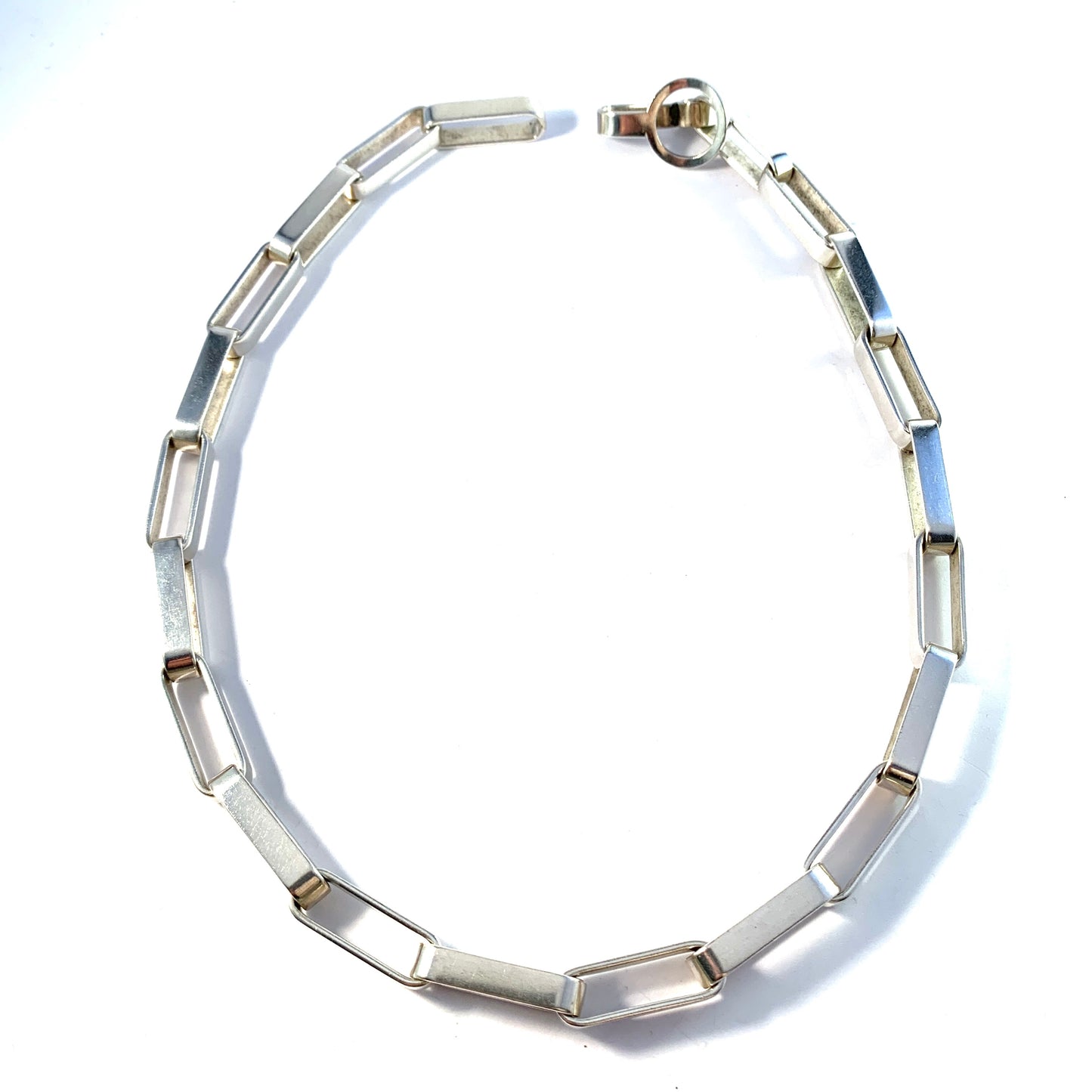 Cecilia Johansson, Sweden 1965. Massive 3.4oz Sterling Silver Necklace.