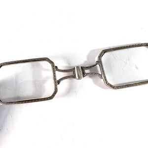 Sweden 1930s. Vintage Art Deco Sterling Silver Lorgnette Pendant